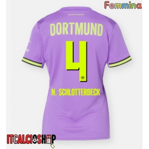 Borussia Dortmund Nico Schlotterbeck #4 Terza Maglia Femmina 2026-27 Manica Corta
